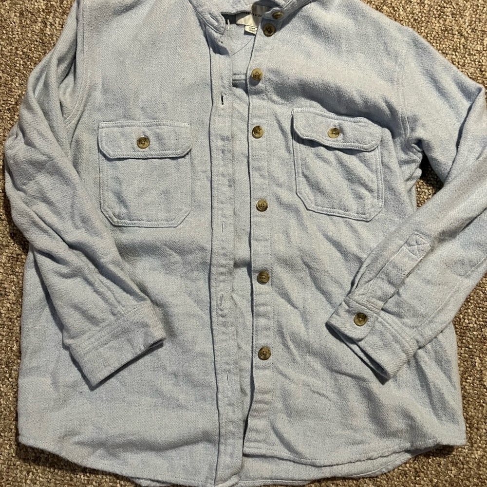American Eagle Light Blue Shacket
